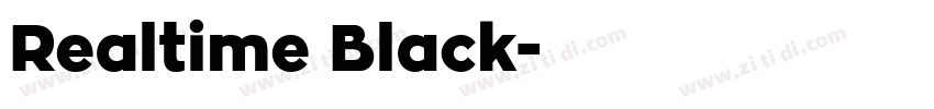 Realtime Black字体转换